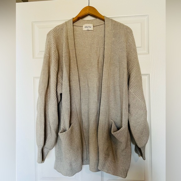 Aritzia Wilfred Free Cardigan - cream - 100% Marino wool - Picture 1 of 3